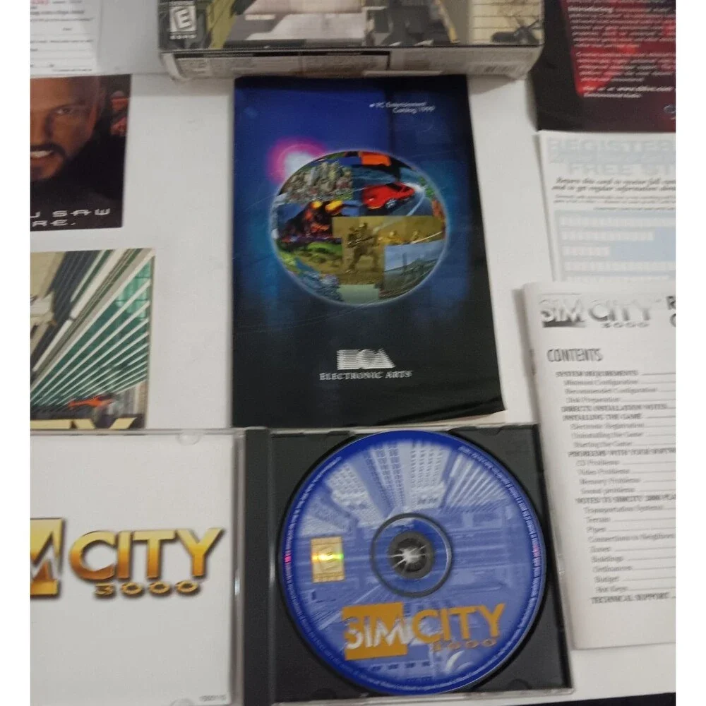 SimCity 3000 (PC, 1998) Complete Original Paperwork
